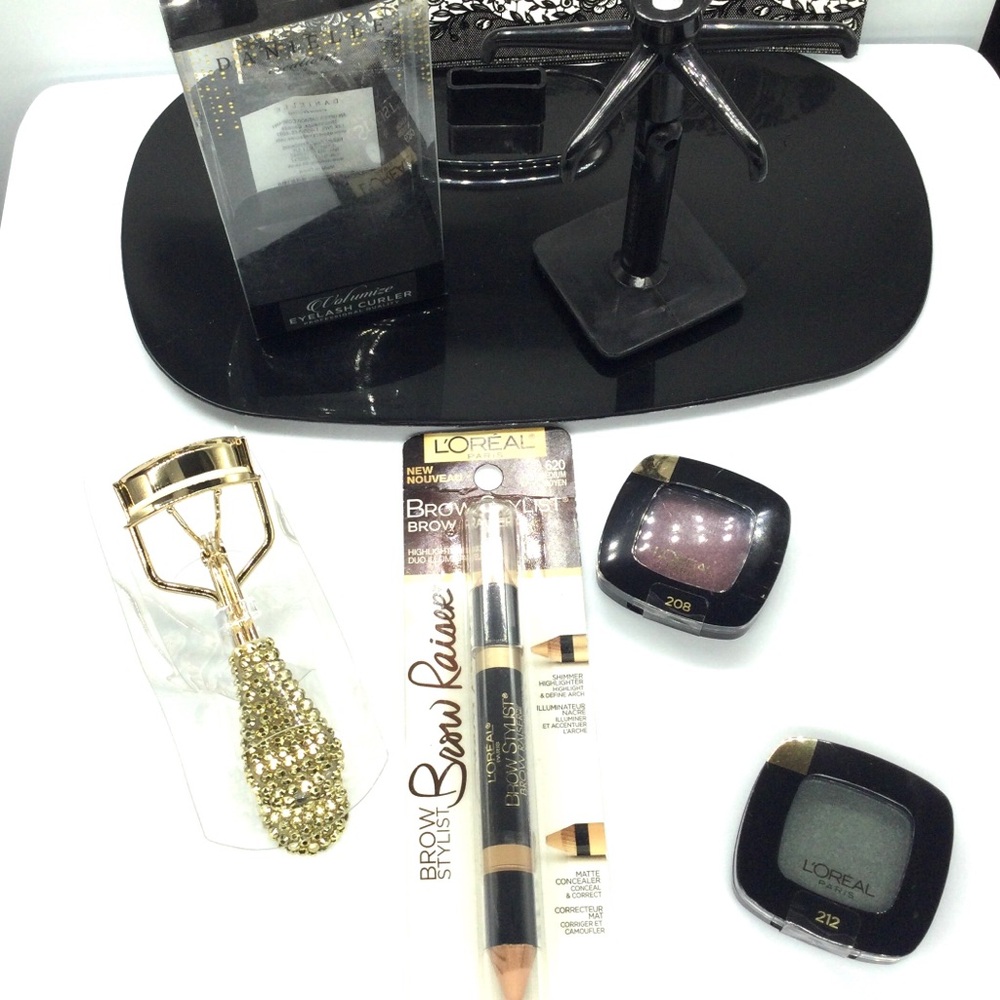 L'Oreal Women Accessories Gold Eyelash Curler & Brow Styler Set
